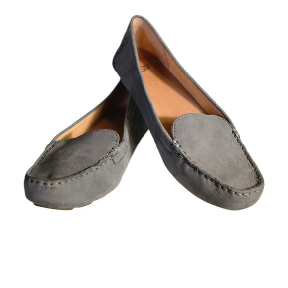 UGG Size 8.5 Women's Loafers Suede Driving Moccasin Gray - Picture 1 of 6